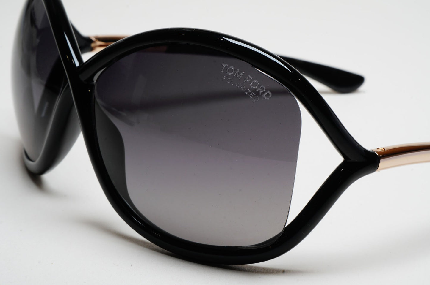 Tom Ford Sunglasses Whitney Polarized Black Grey Gold FT0009 TF 9 01D