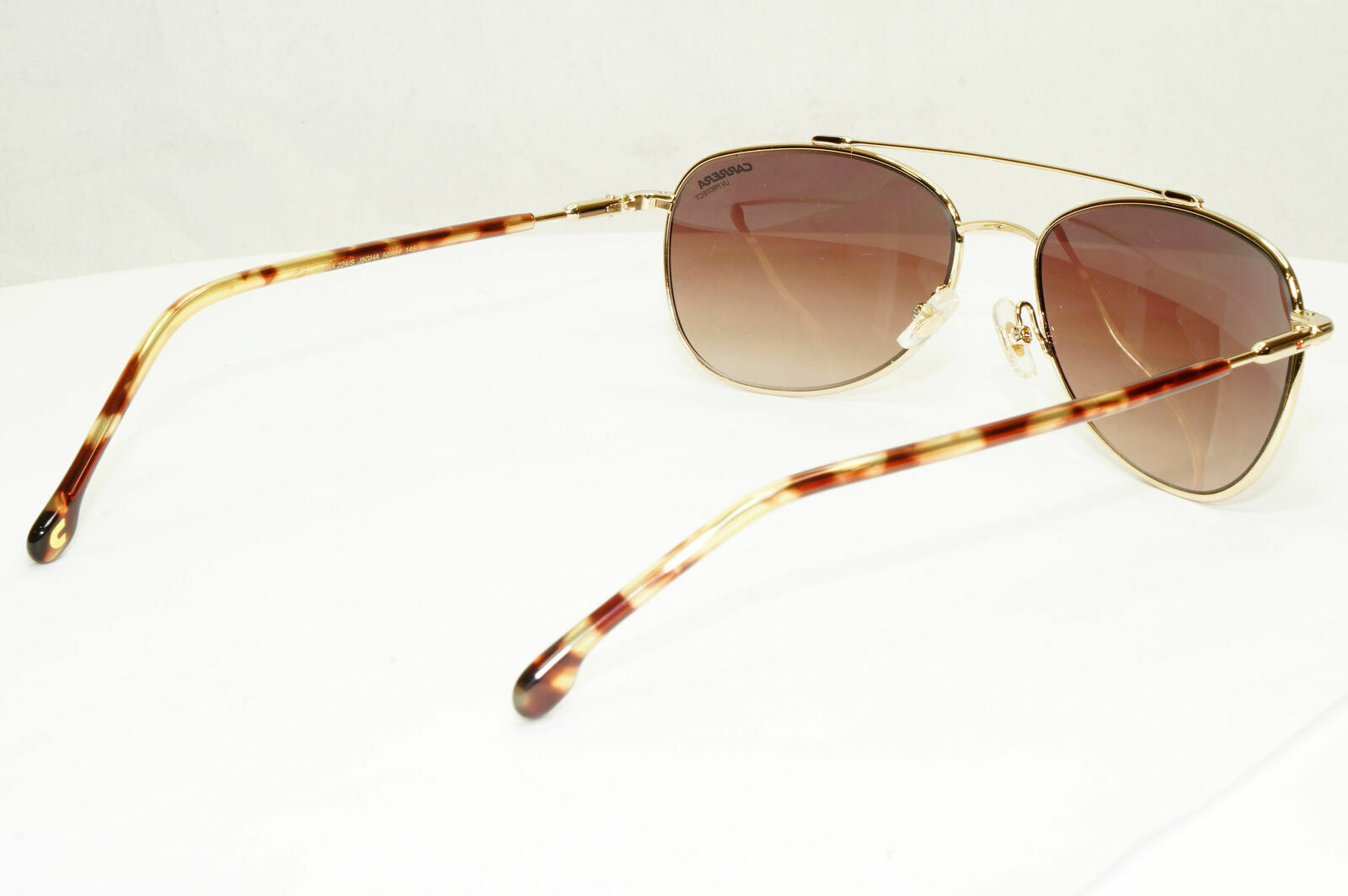 Carrera Gold Sunglasses Pilot Gradient Brown Fade Mens Metal 224 05JHA 58mm