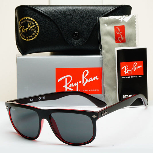 Ray-Ban Sunglasses Boyfriend Black Matte Square 6171/87 56mm