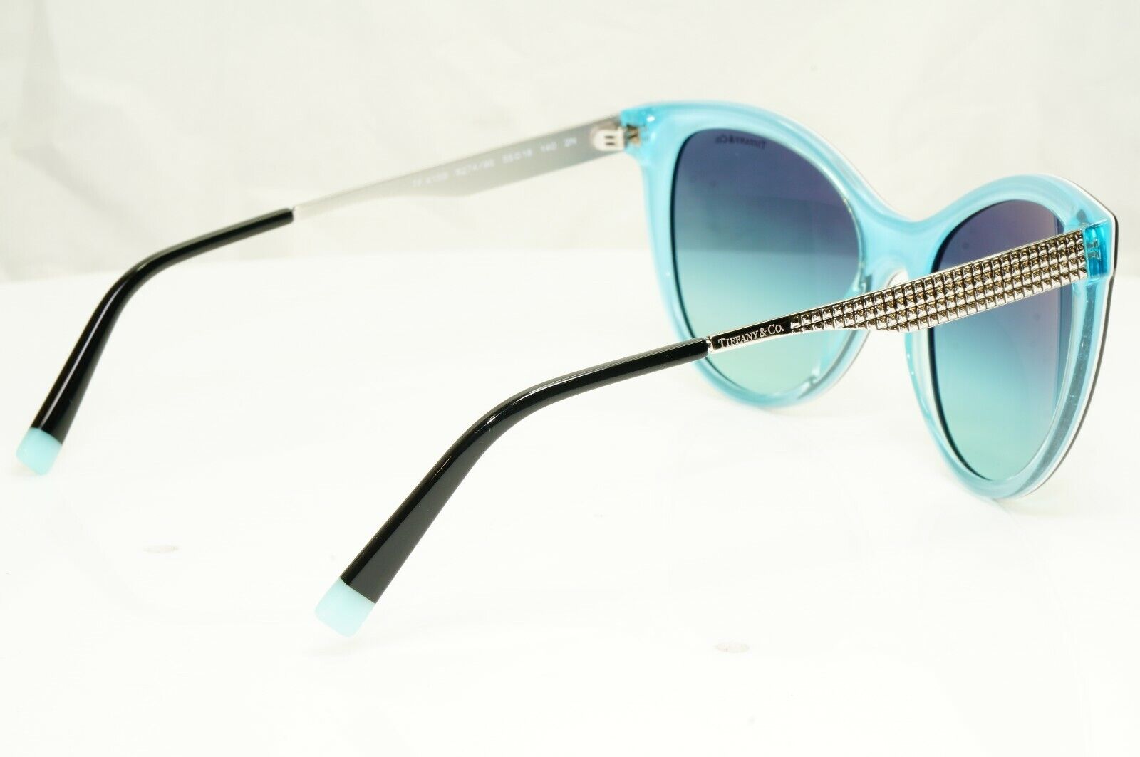 Authentic Tiffany & Co Womens Sunglasses Silver Diamond Point TF 4159 8274/9S