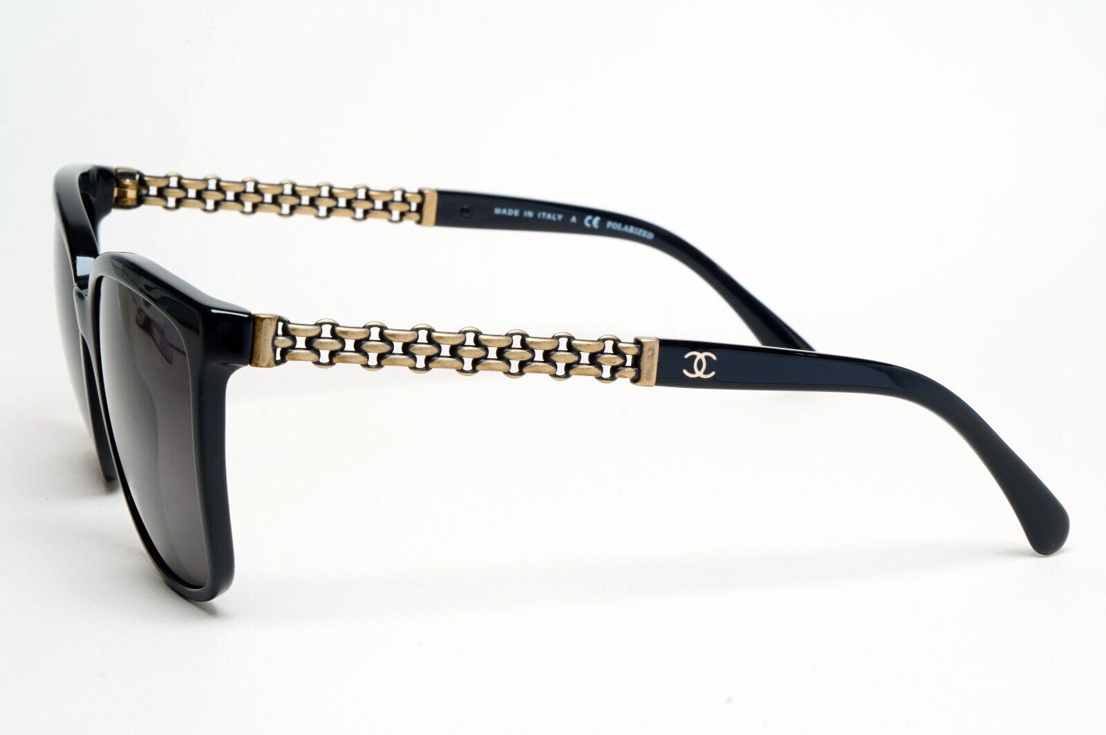Chanel Sunglasses Chain Black Glossy Square Bronze 5325 c.501/S8 54mm 261124