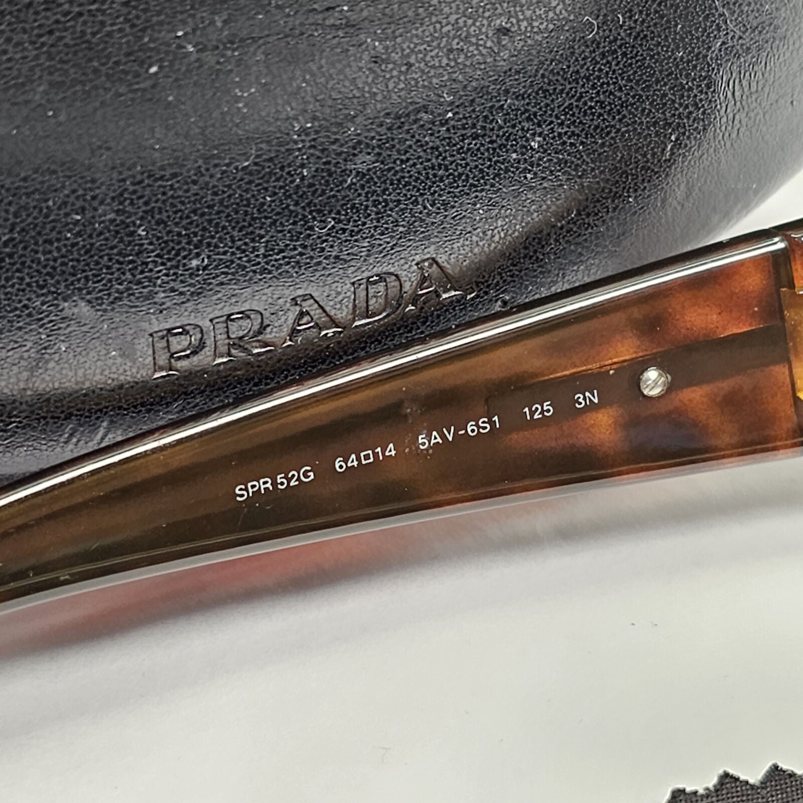 Prada Sunglasses 2006 Vintage Brown Pilot Tortoise PR52GS SPR 52G 5AV-6S1 270124