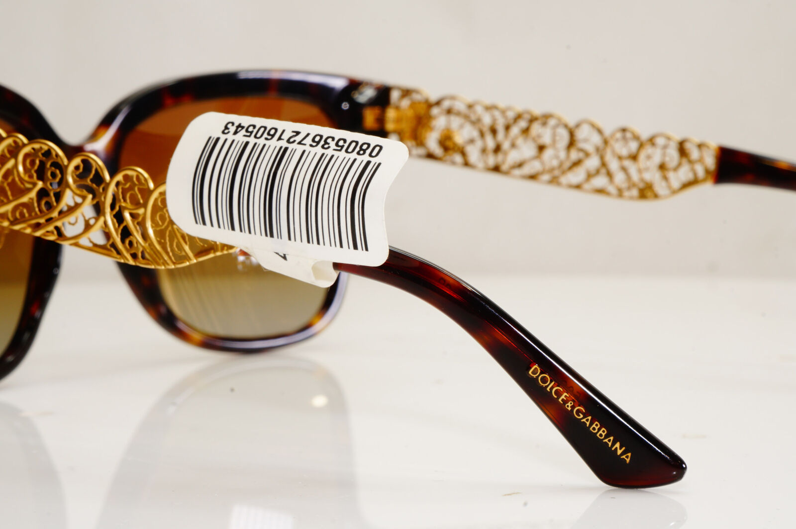 Authentic DOLCE & GABBANA Polarized Sunglasses FLOWERS DG 4212 502/T5 28187