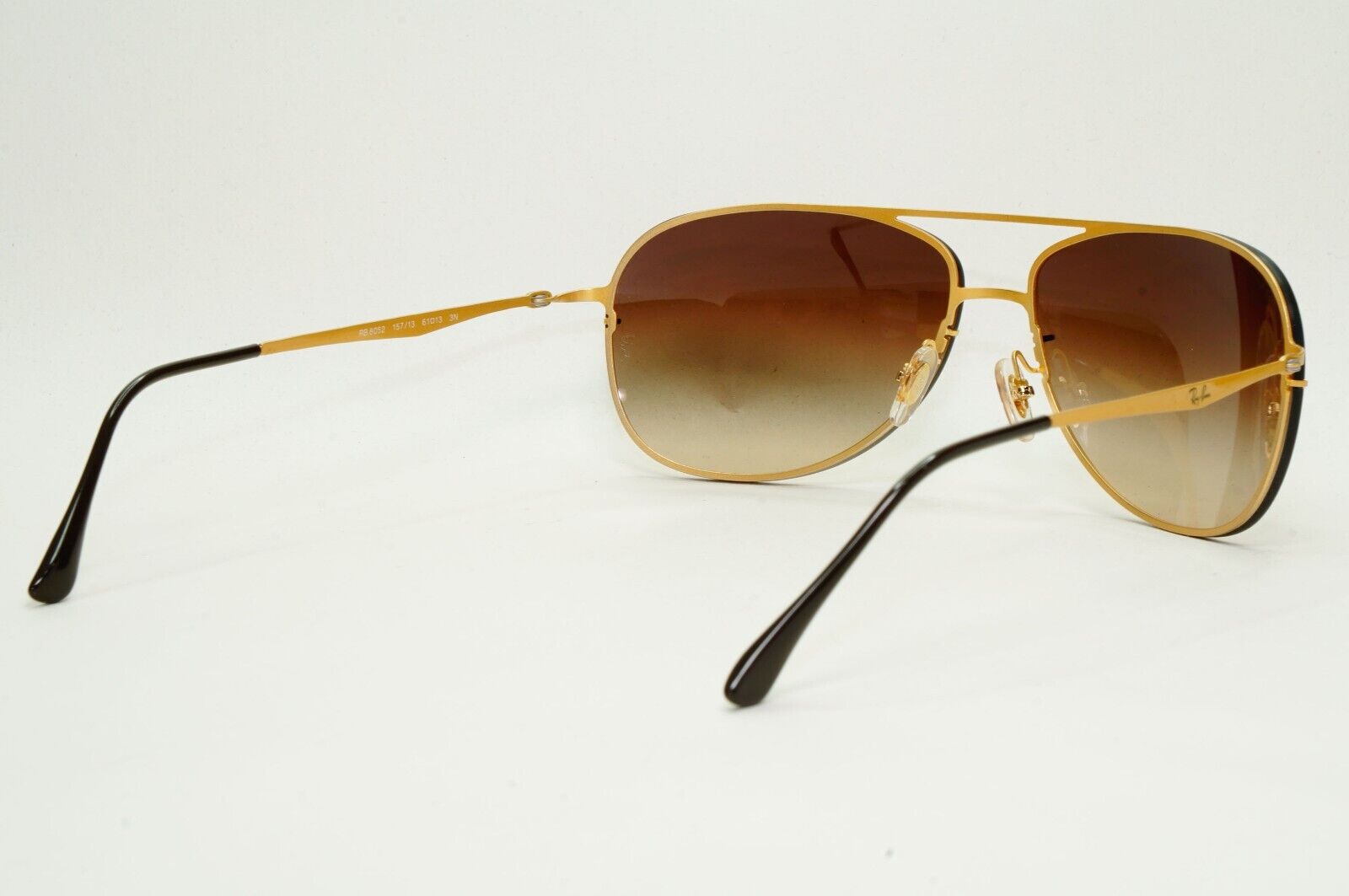 Ray-Ban Sunglasses Titan Ultra Lighweight Rimless Gold Brown RB 8052 157/13 61mm