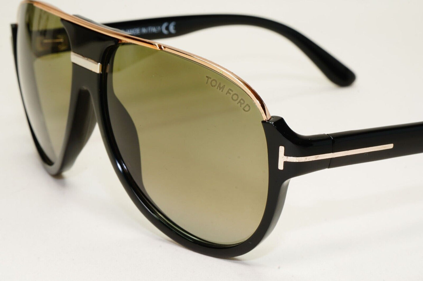 Tom Ford Sunglasses Dimitry Black Gold Green Pilot FT0334 TF 334 01P 311024
