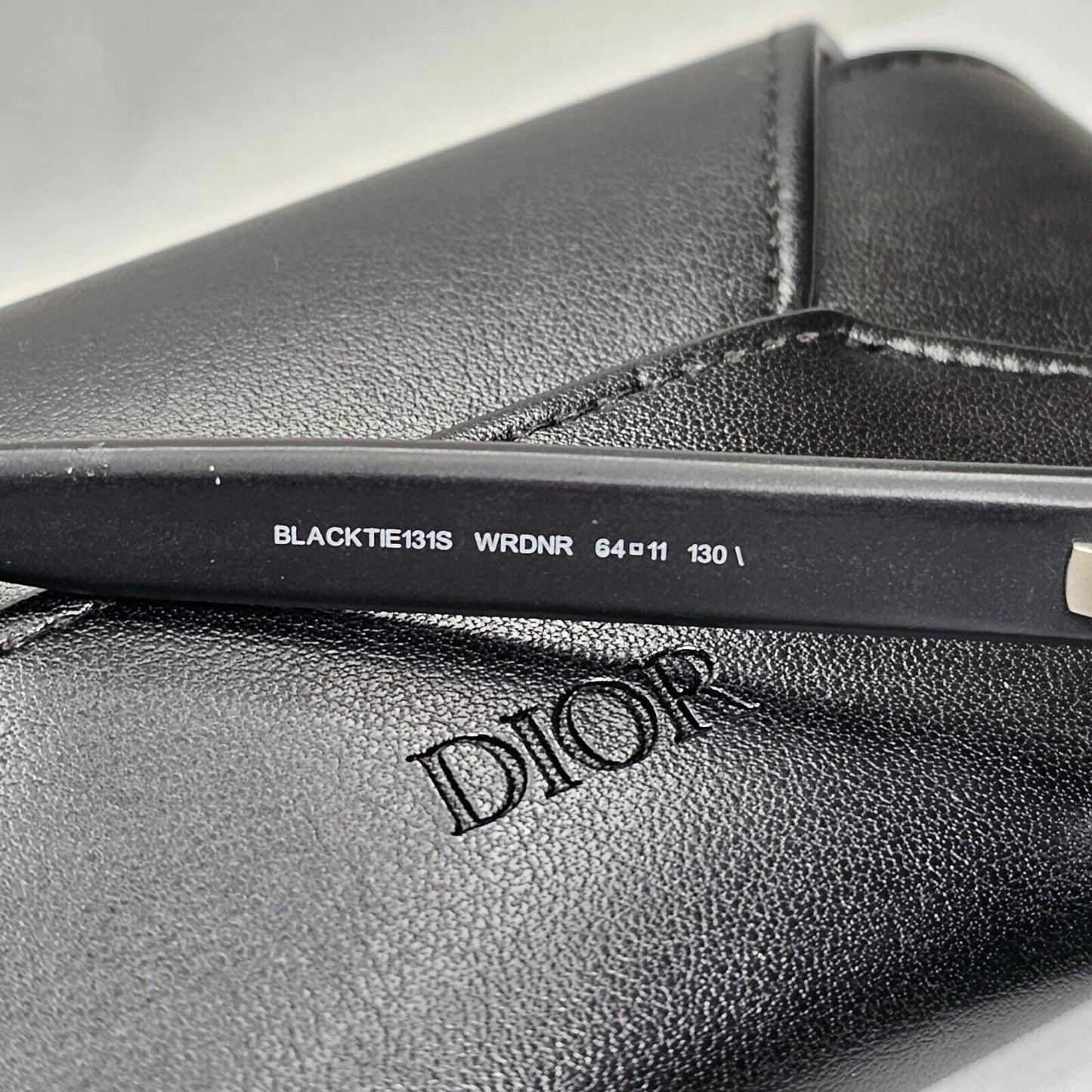 Dior Sunglasses 2014 Vintage Pilot Square Black Tie 131S WRDNR 64mm 121223