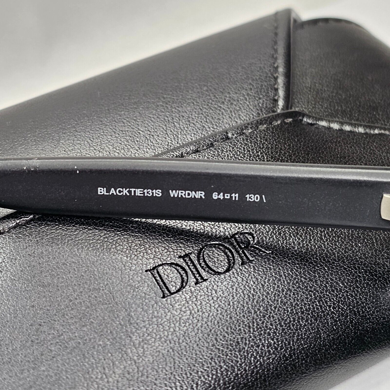 Dior Sunglasses 2014 Vintage Pilot Square Black Tie 131S WRDNR 64mm 121223