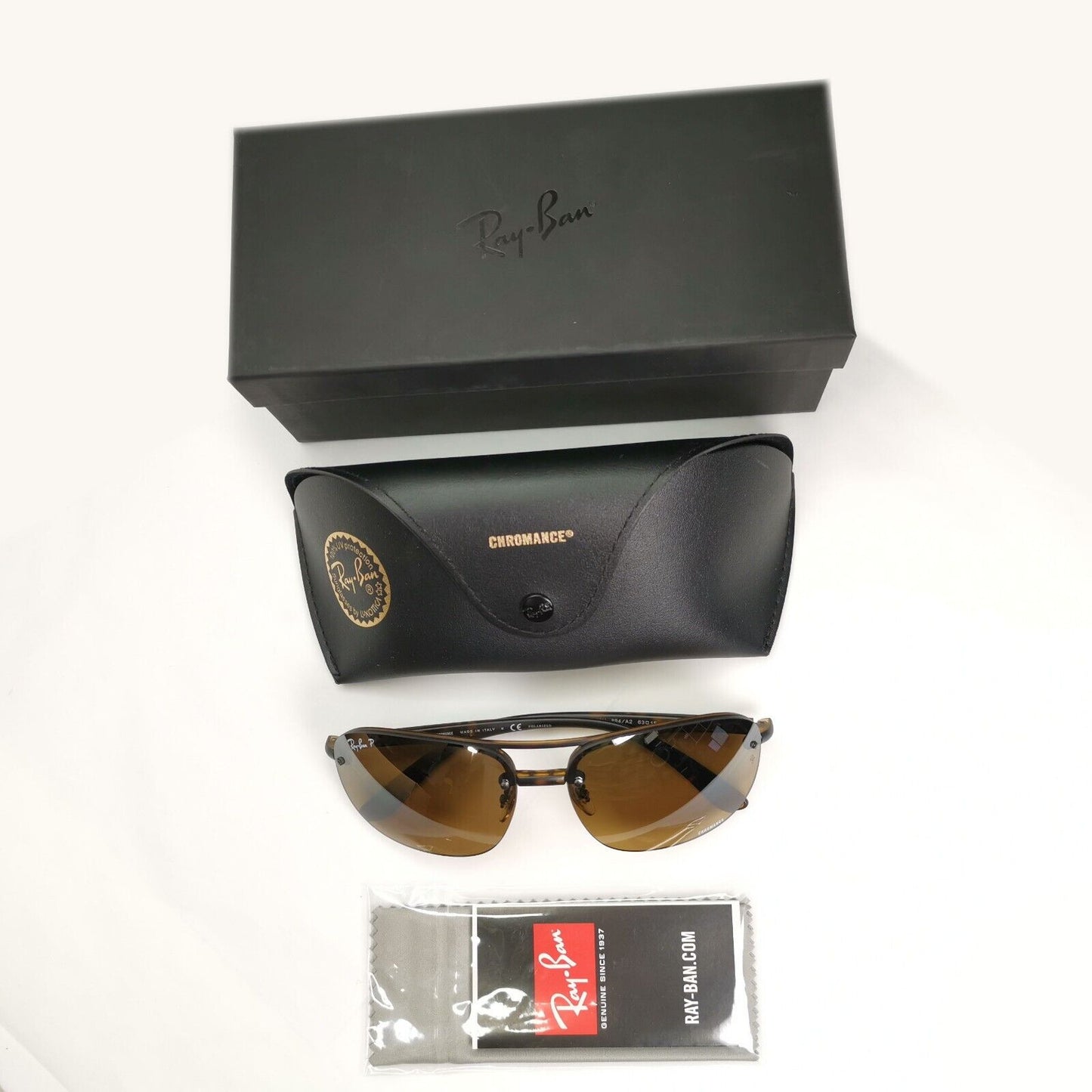 Ray-Ban Sunglasses Chromance Polarized Mirror Brown Gradient RB 4275-CH 894/A2