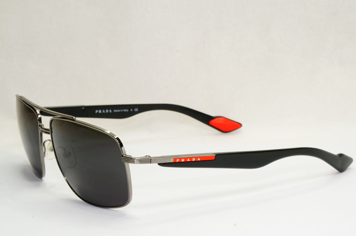 Prada Sunglasses 2011 Vintage Pilot Black Silver PS51MS SPS 51M 5AV-3M1 190224
