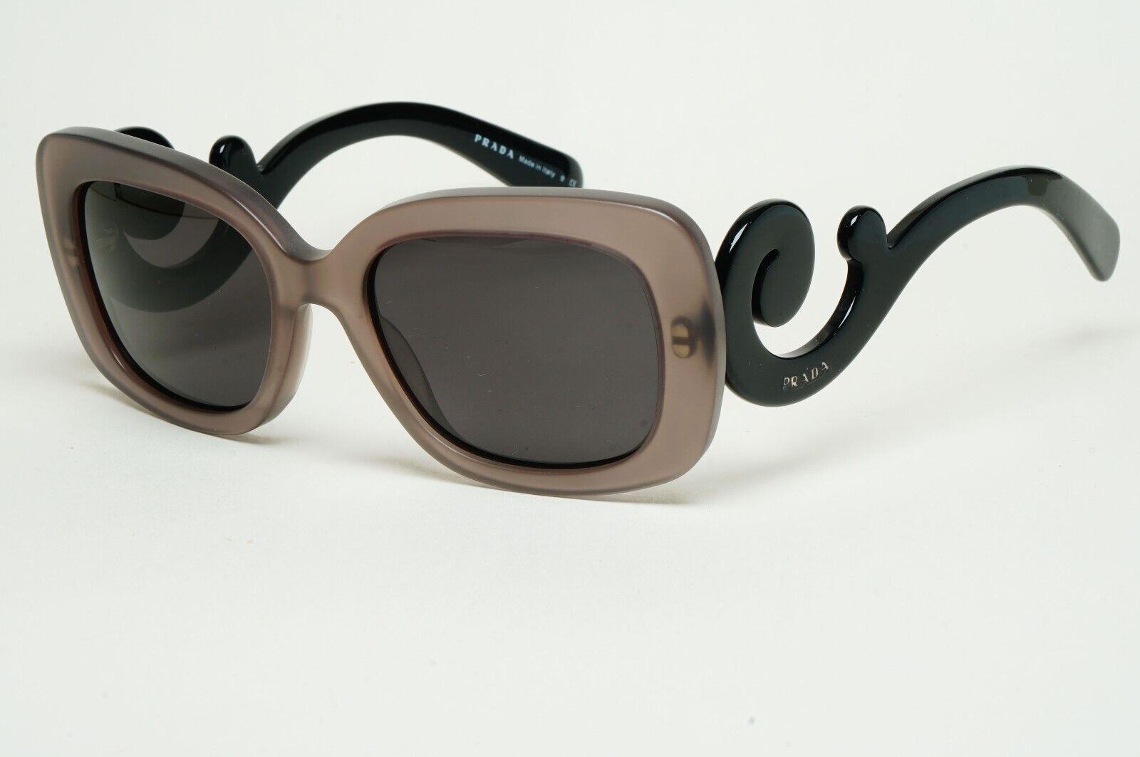 Prada Sunglasses Baroque Swirl Brown Black Square PR27OS SPR 27O UBV-4P0 250125