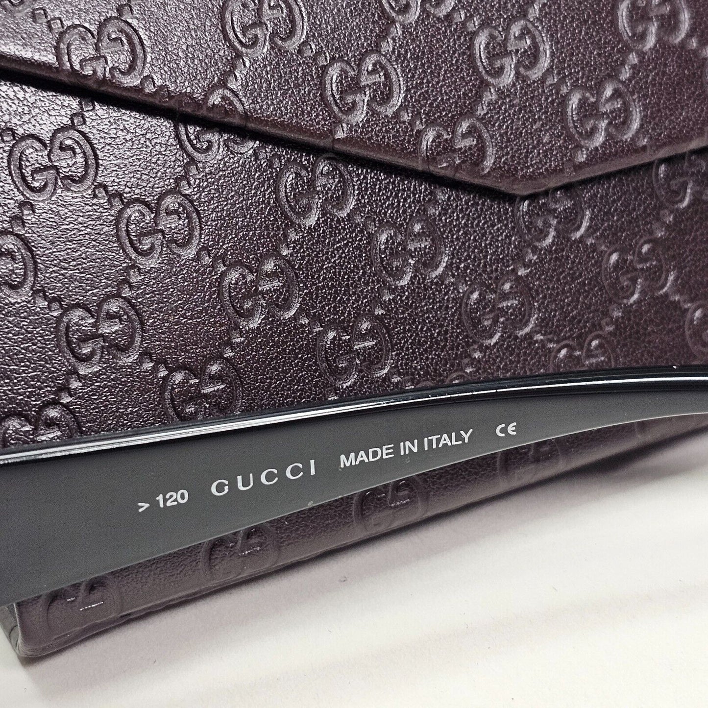 Gucci Sunglasses 1998 Vintage Olive Brown Rectangle GG 2456/S E8K 55mm 050824
