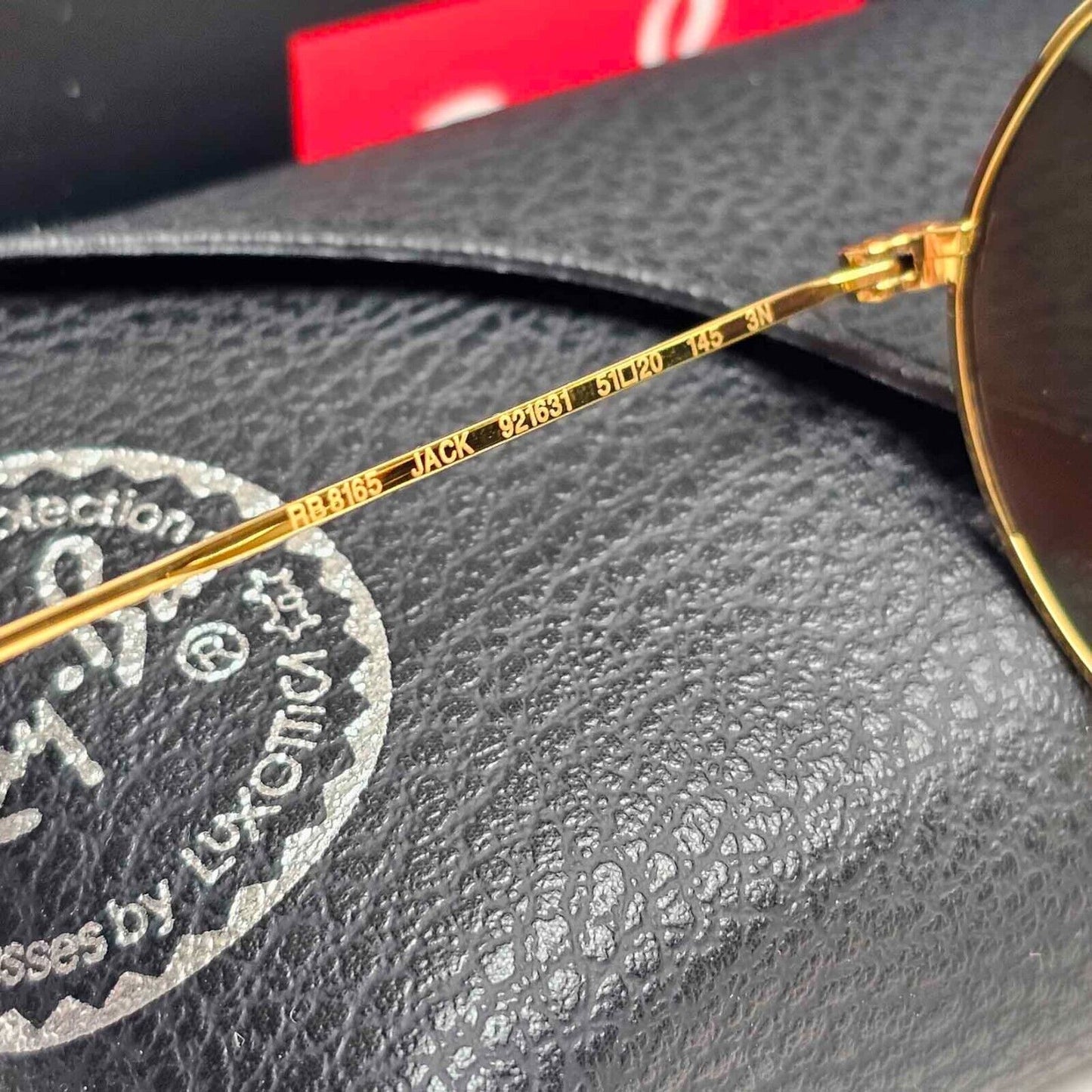 Ray-Ban Sunglasses Jack Titanium Legend Gold Green Japan RB 8165 9216/31 51mm