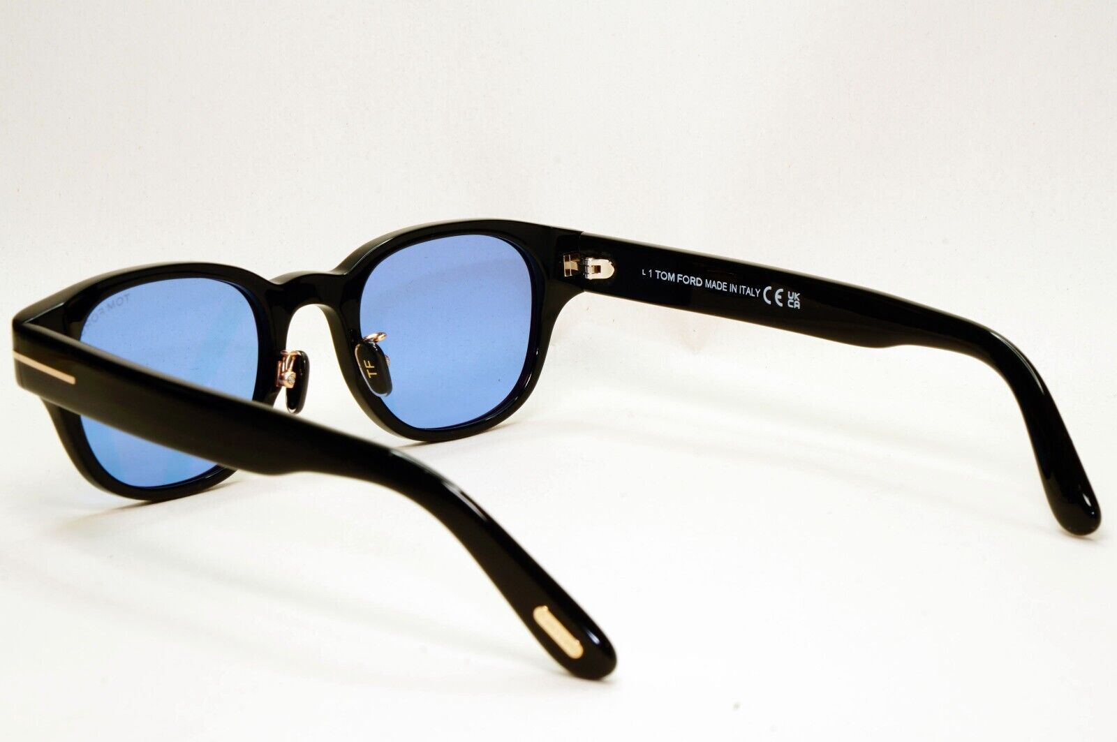 Tom Ford Sunglasses Blue Black Glossy Square FT1041-D TF 1041-D 01V 48mm