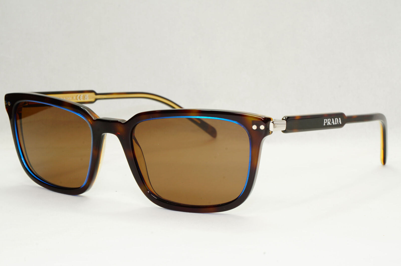 Prada Sunglasses Brown Blue Denim Tortoiseshell PR13YV VPR 13Y ZXH-1O1 53mm