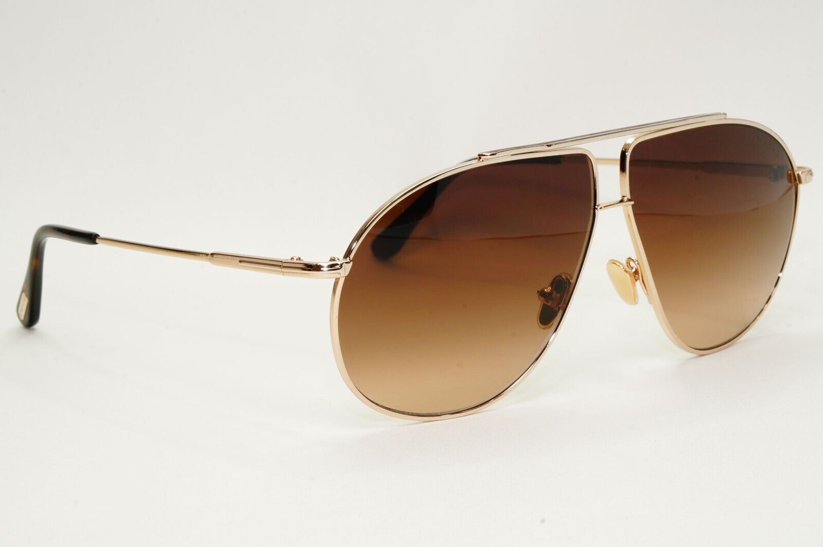 Tom Ford Sunglasses Riley-02 Gold Pilot Brown Gradient Metal FT0825 TF 825 28F