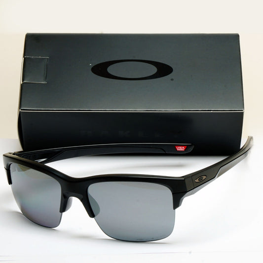 Oakley Sunglasses Polarized Thinklink Black Matte Iridium Grey Square OO 9316 11