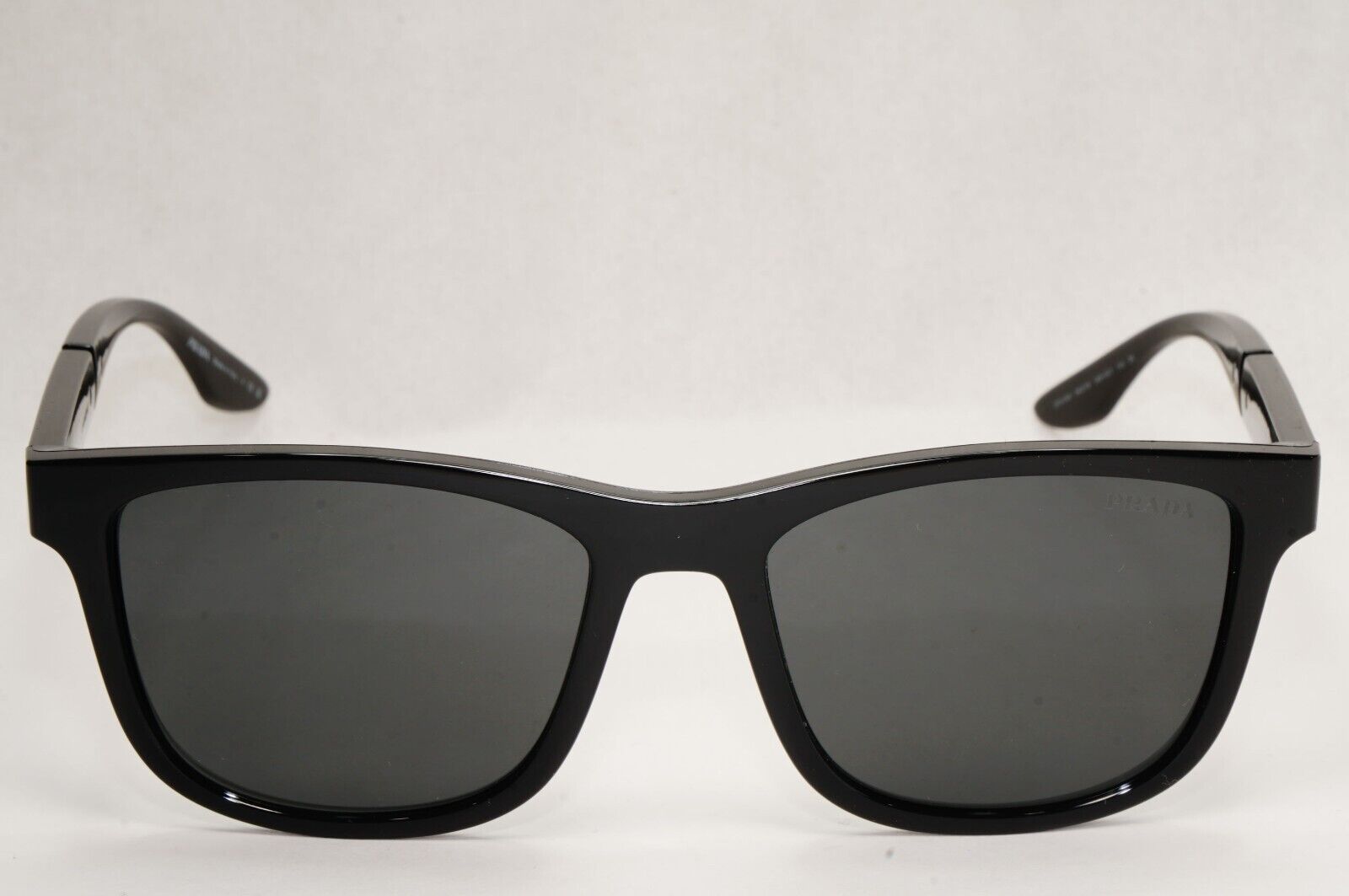 Prada Black Sunglasses Square Red Stripe Fashion PS04XS SPS 04X 1AB-5S0