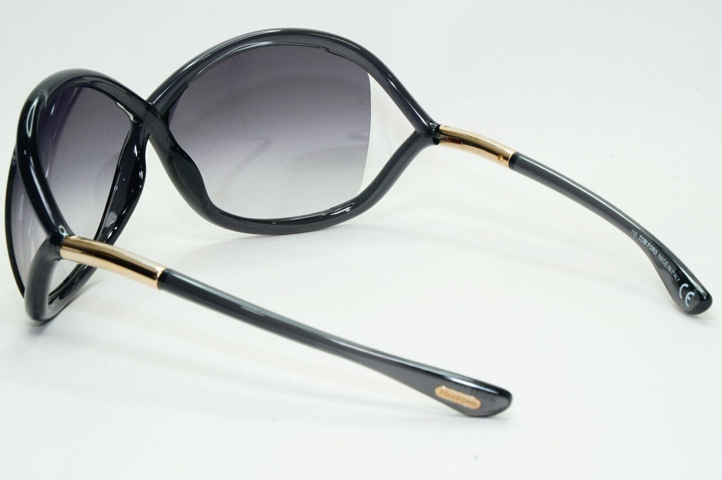 Tom Ford Sunglasses Whitney Grey Smoke Gradient Gold Wrap FT0009 TF 9 B5 64mm