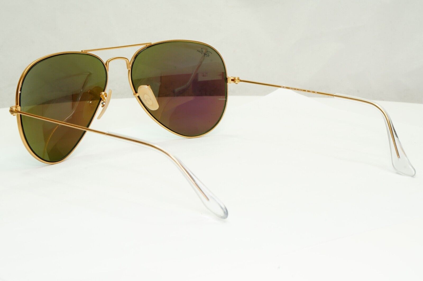 Ray-Ban Sunglasses Aviator Green Mirror Matte Gold Flash RB 3025 112/19 58mm
