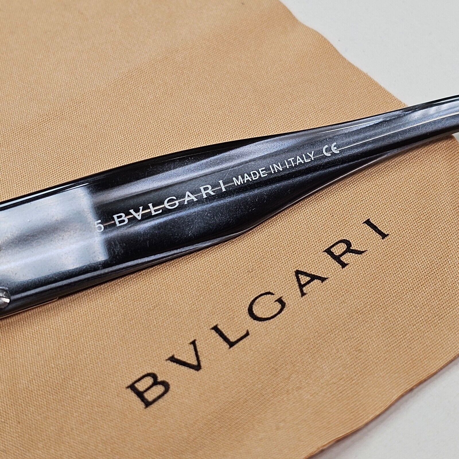 Bvlgari Sunglasses 2007 Vintage Rectangele Brown Dark Green Olive 822 584 091124