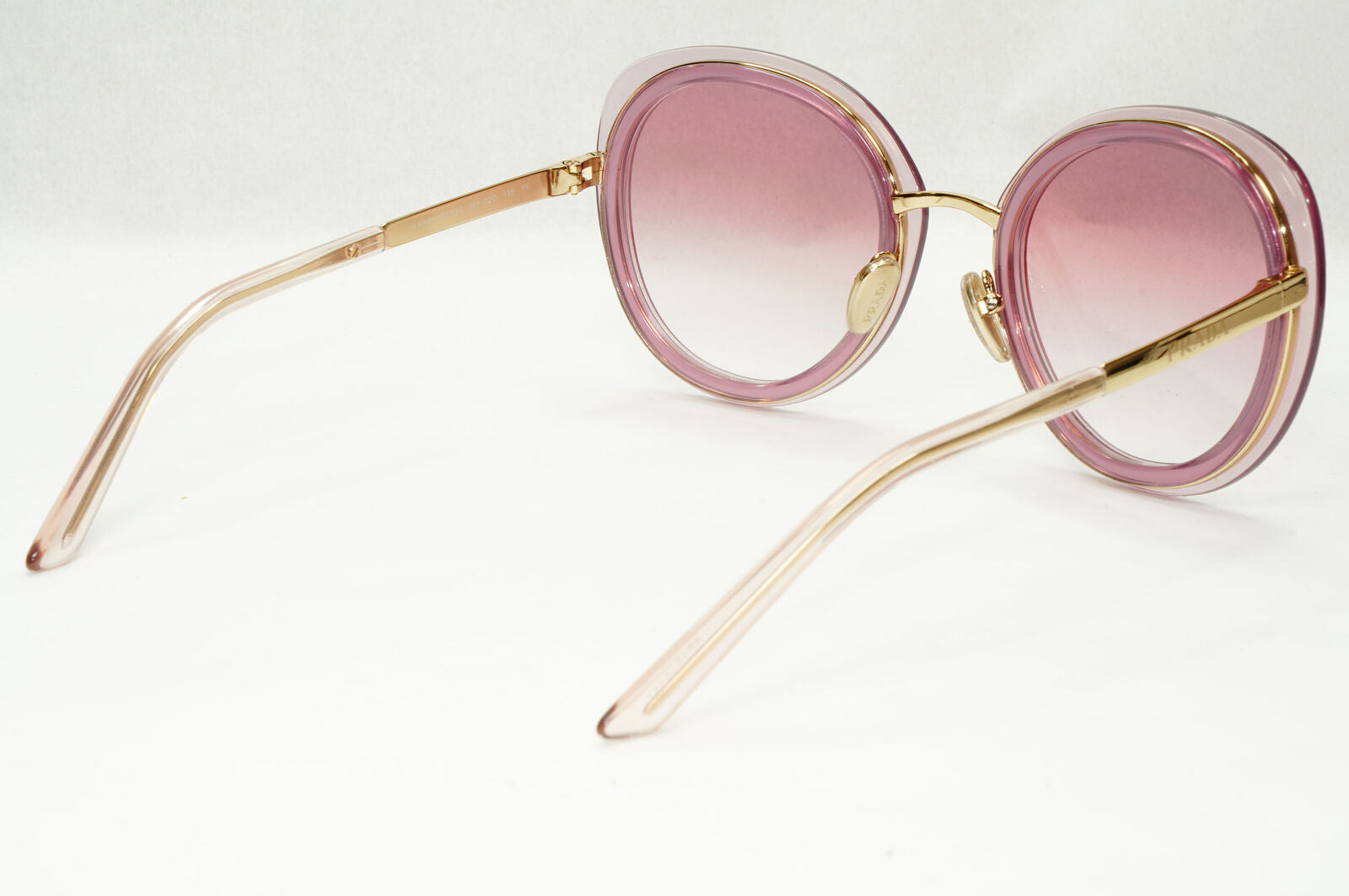 Prada Sunglasses Round Red Opal Buganville Violet Round PR54YS SPR 54Y 05Y-02O