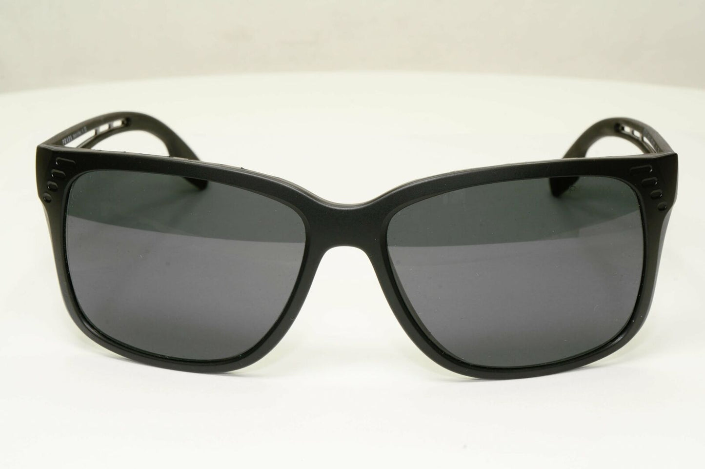 Prada Black Sunglasses Square Mens Designer Sport SPS 03T 1BO-5S0 Red Stripe