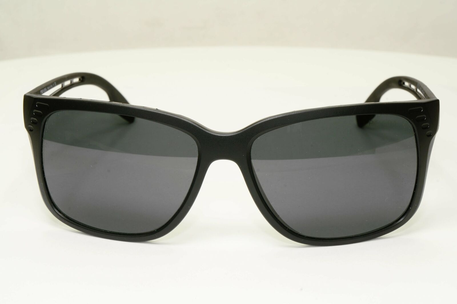 Prada Black Sunglasses Square Mens Designer Sport SPS 03T 1BO-5S0 Red Stripe