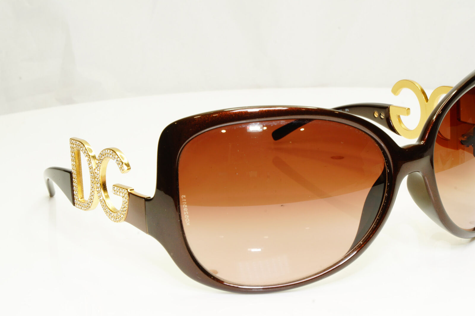 Authentic Dolce & Gabbana Womens Vintage Sunglasses Crystal DG 6011 502/73 34725