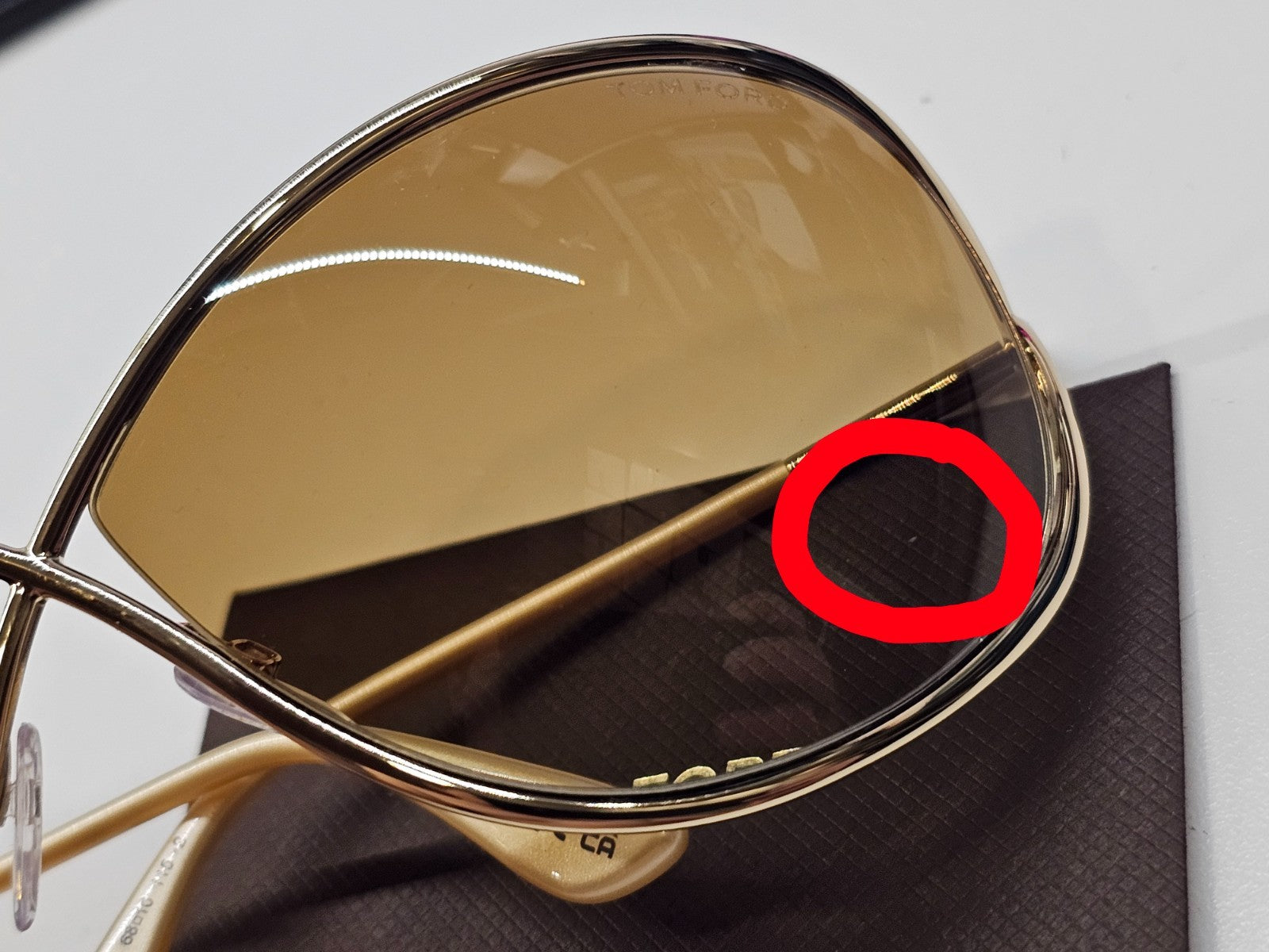 Tom Ford Sunglasses Miranda Gold Brown Gradient Metal FT0130 TF 130 28F [1]
