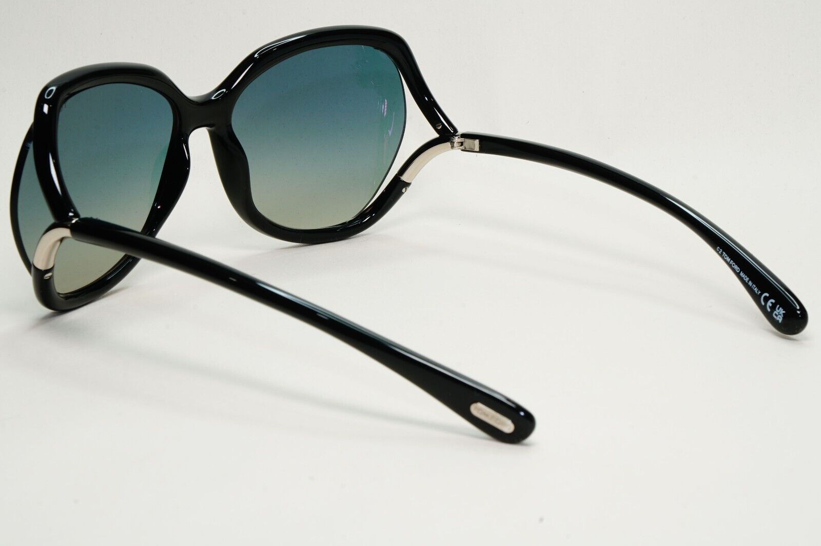 Tom Ford Sunglasses Anouk-02 Black Green Grey Gradient Square FT0578 TF 578 01B