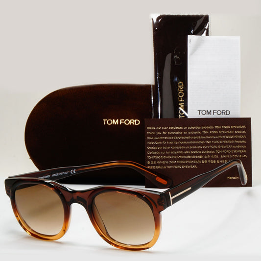 Tom Ford Sunglasses Bachardy Vintage 2009 Brown Honey Gradient TF 153 50F [A]