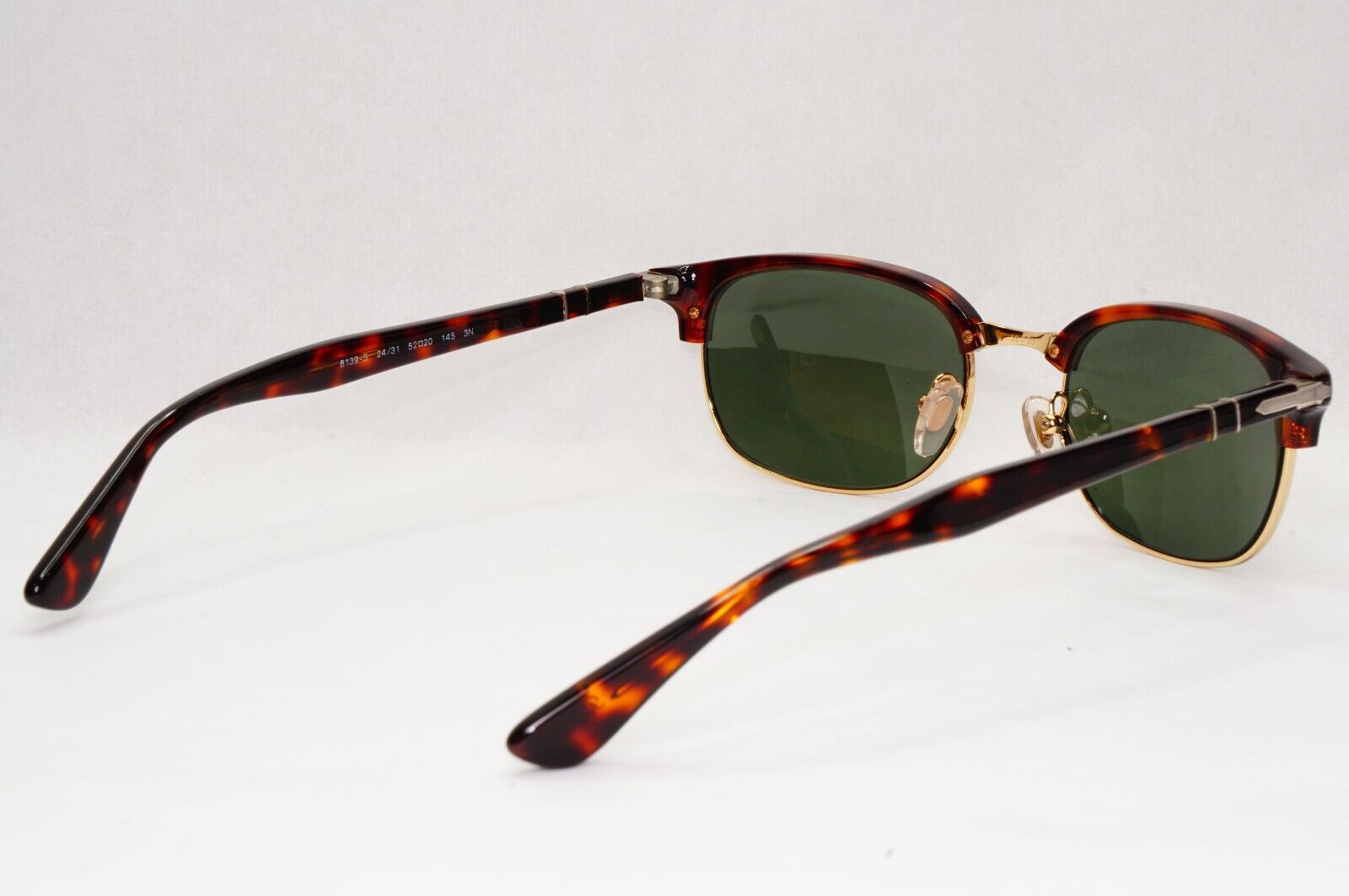 Persol Sunglasses 2015 Brown Tortoise Green Rectangle Vintage 8139-S 24/31 52mm