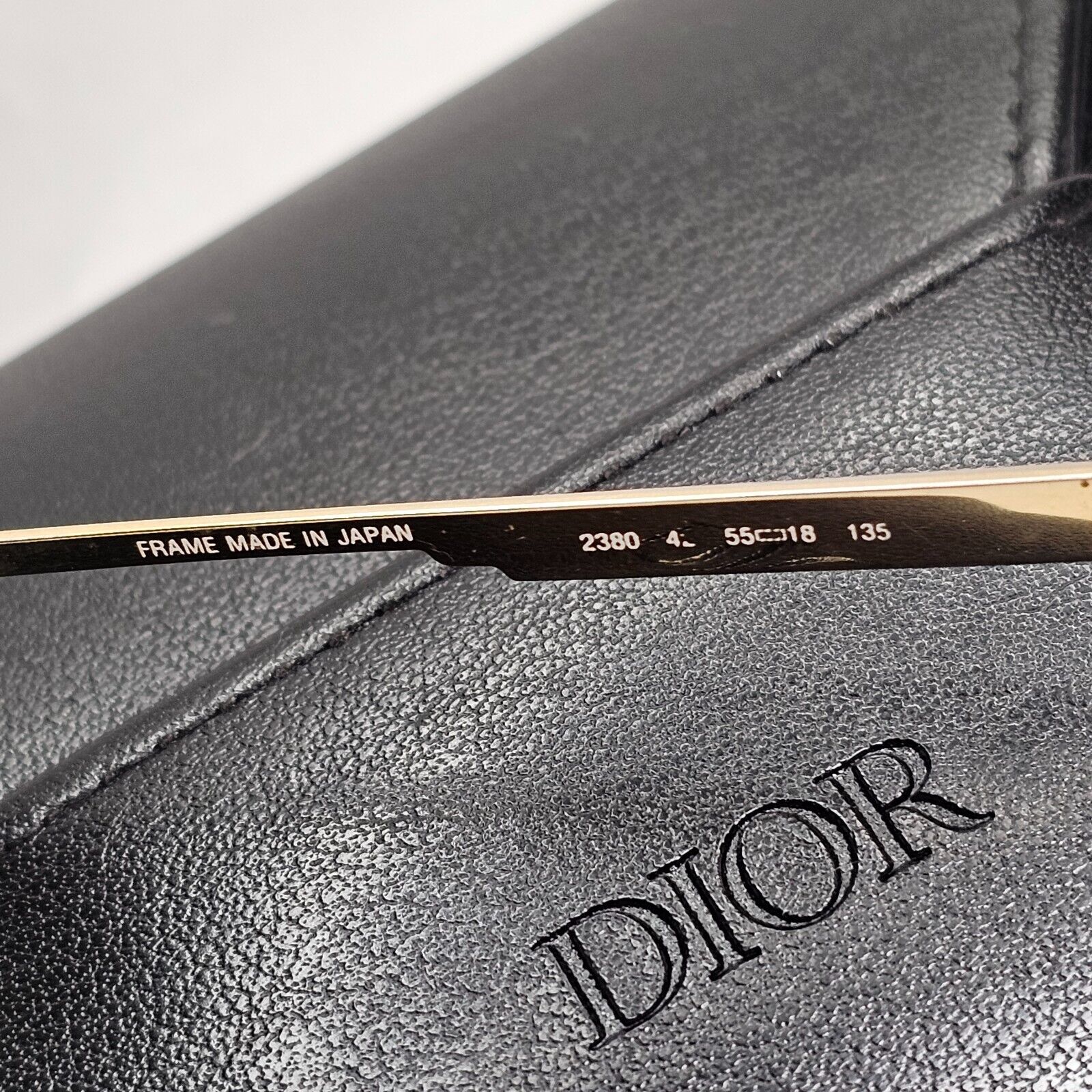 Dior Monsieur Sunglasses 1990s Vintage Japan Gold Brown Square 2380 42 270324