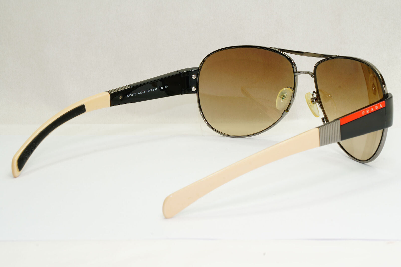 Prada Sunglasses 2006 Vintage Pilot Brown Black PS51HS SPS 51H 5AV-6S1 130224