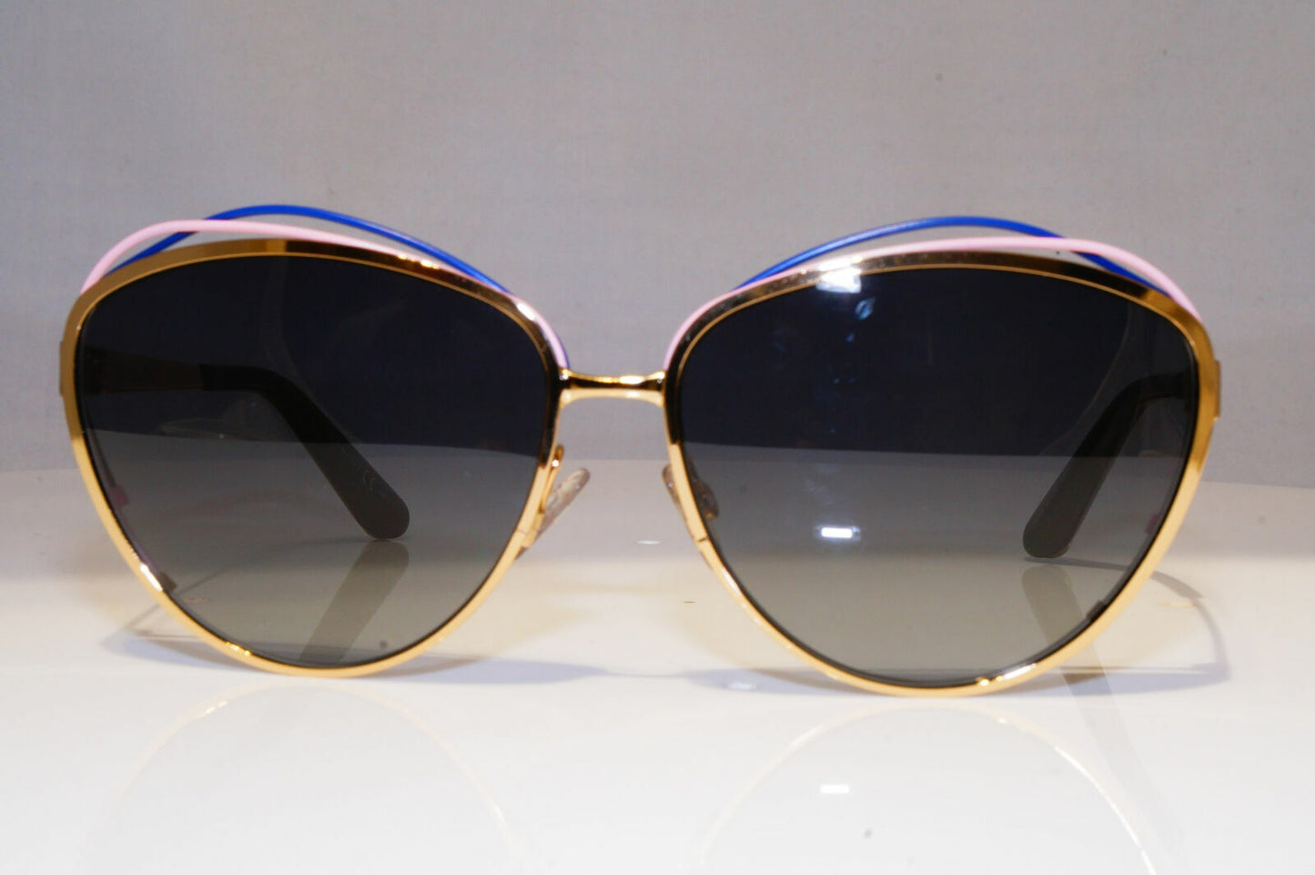 Authentic DIOR Womens Sunglasses Gold Butterfly Vintage SONGE JPFHD 21371
