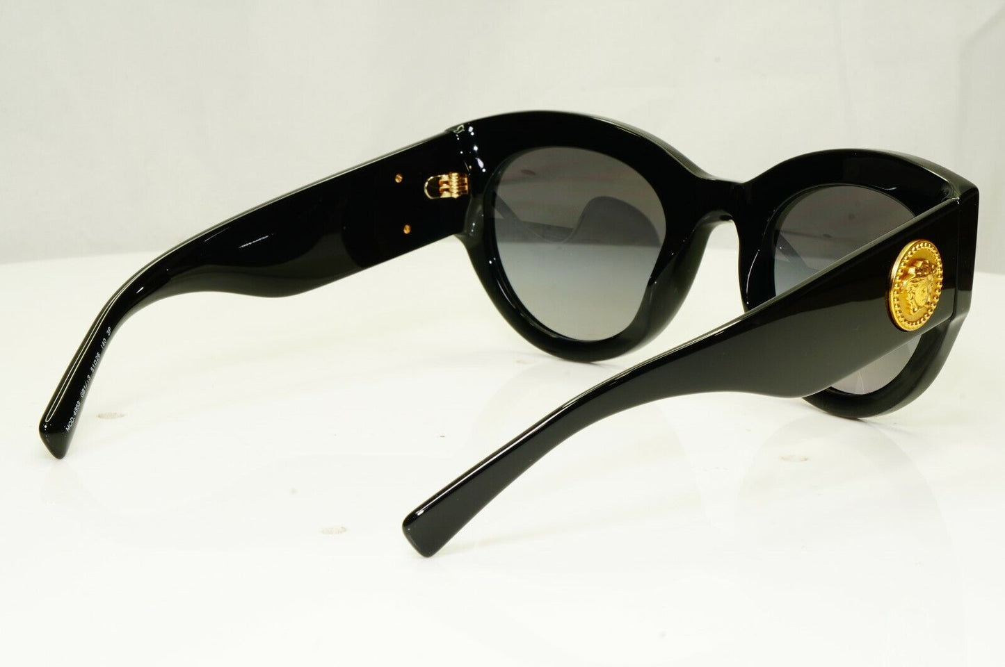 Versace Gold Medusa Polarized Black Sunglasses Womens Tribute 1996 4353 GB1/T3