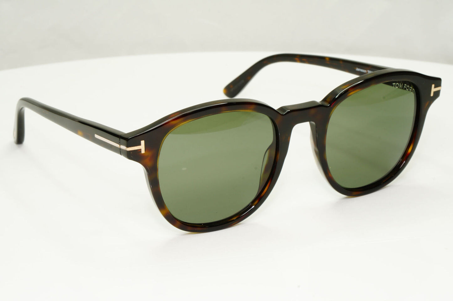 Tom Ford Tortoiseshell Green Sunglasses Brown Square Jameson TF 752 52N FT0752