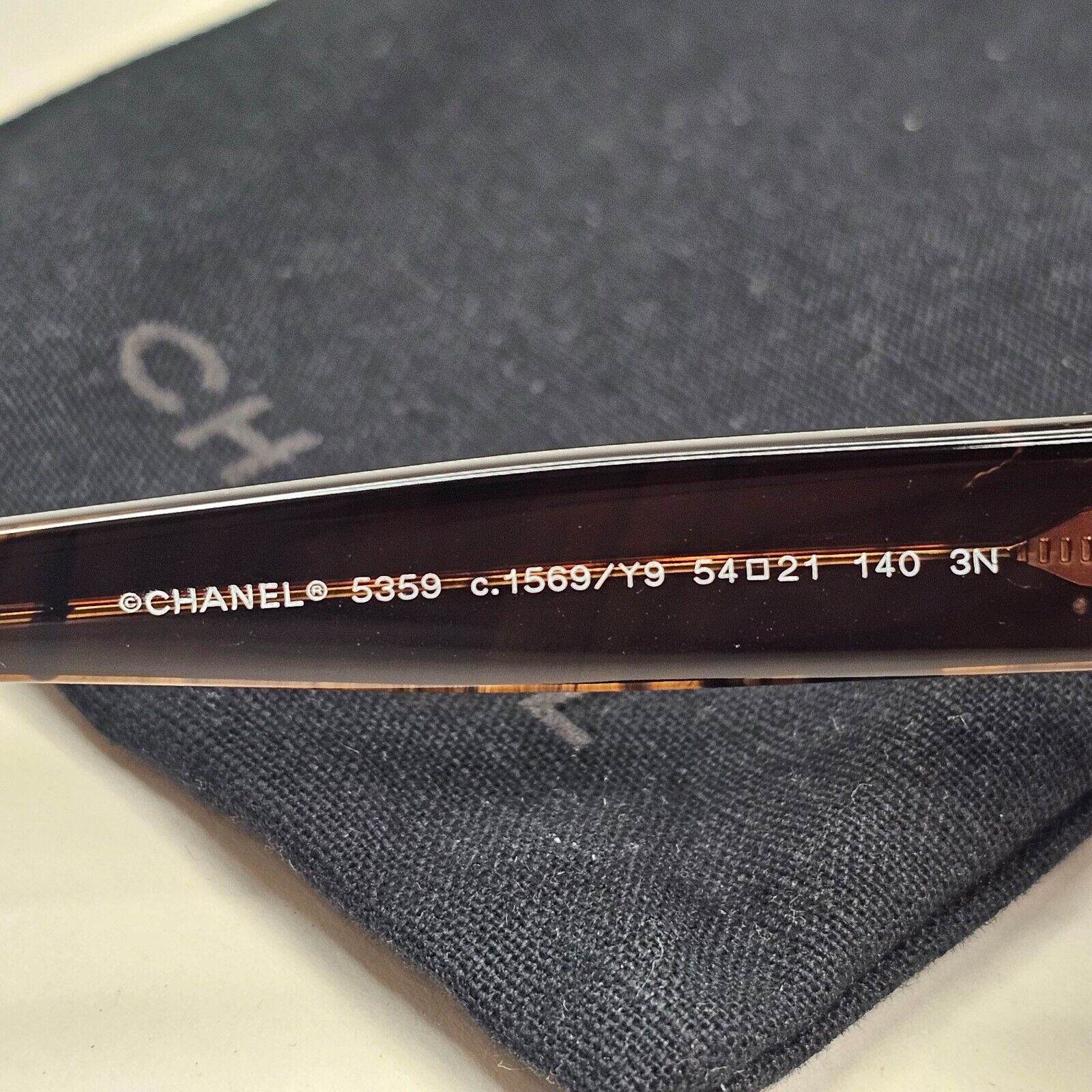 Chanel Sunglasses Brown Marble Gradient Teal Designer 5359 c.1569/Y9 54mm