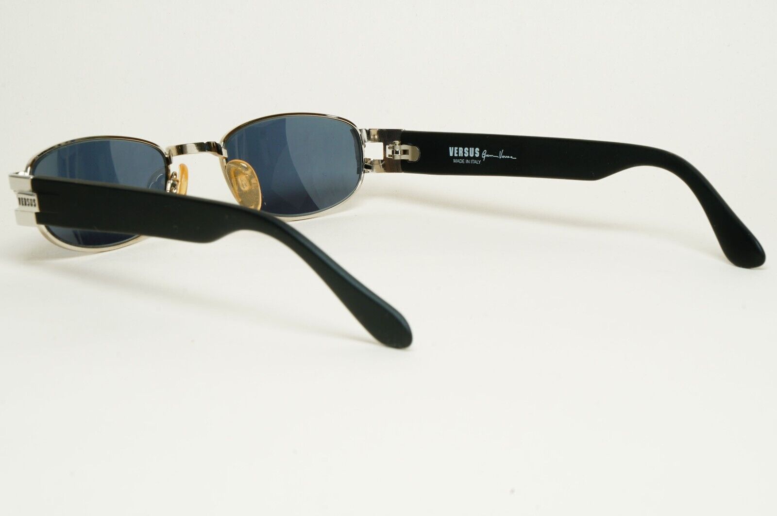 Versus Sunglasses 1996 by Gianni Versace Vintage Silver Black MOD F31 COL 12M