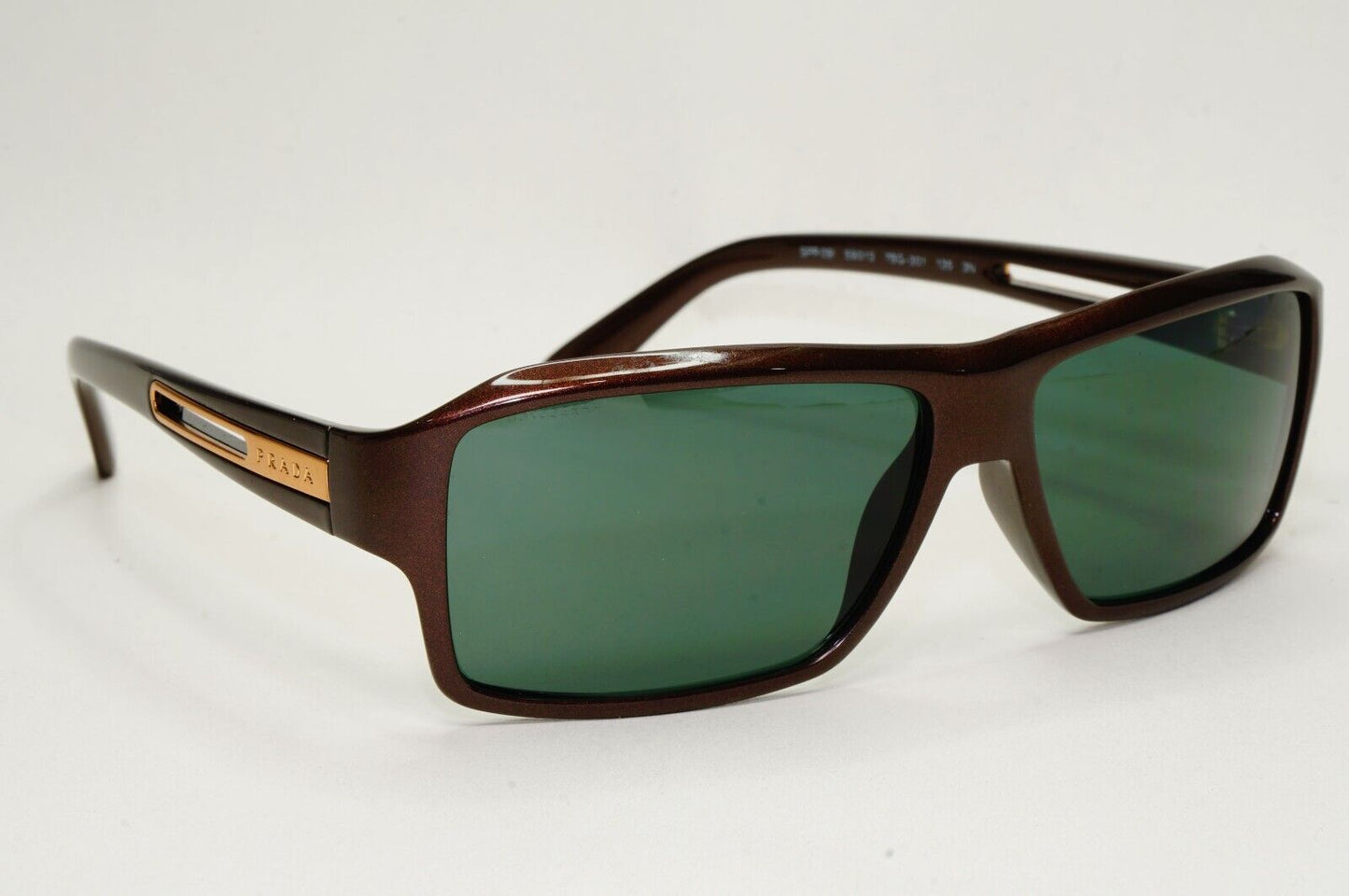 Prada Sunglasses 2007 Vintage Brown Green Gold PR09IS SPR 09I 7BG-3O1 171024