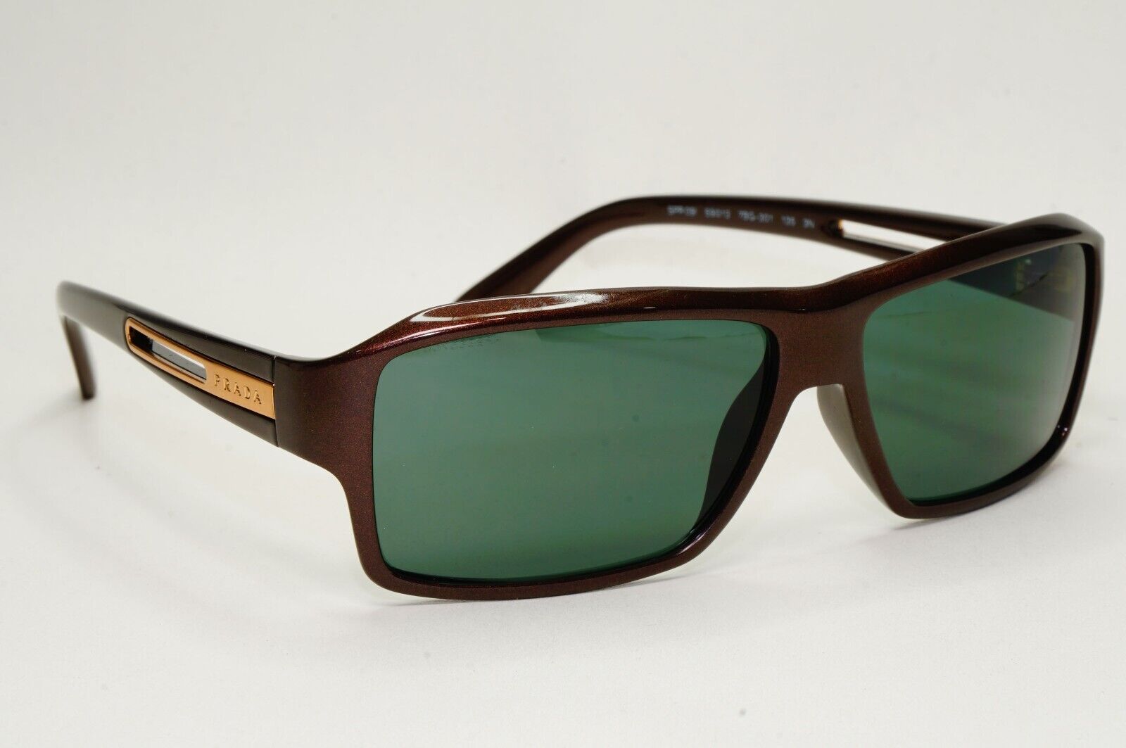 Prada Sunglasses 2007 Vintage Brown Green Gold PR09IS SPR 09I 7BG-3O1 171024