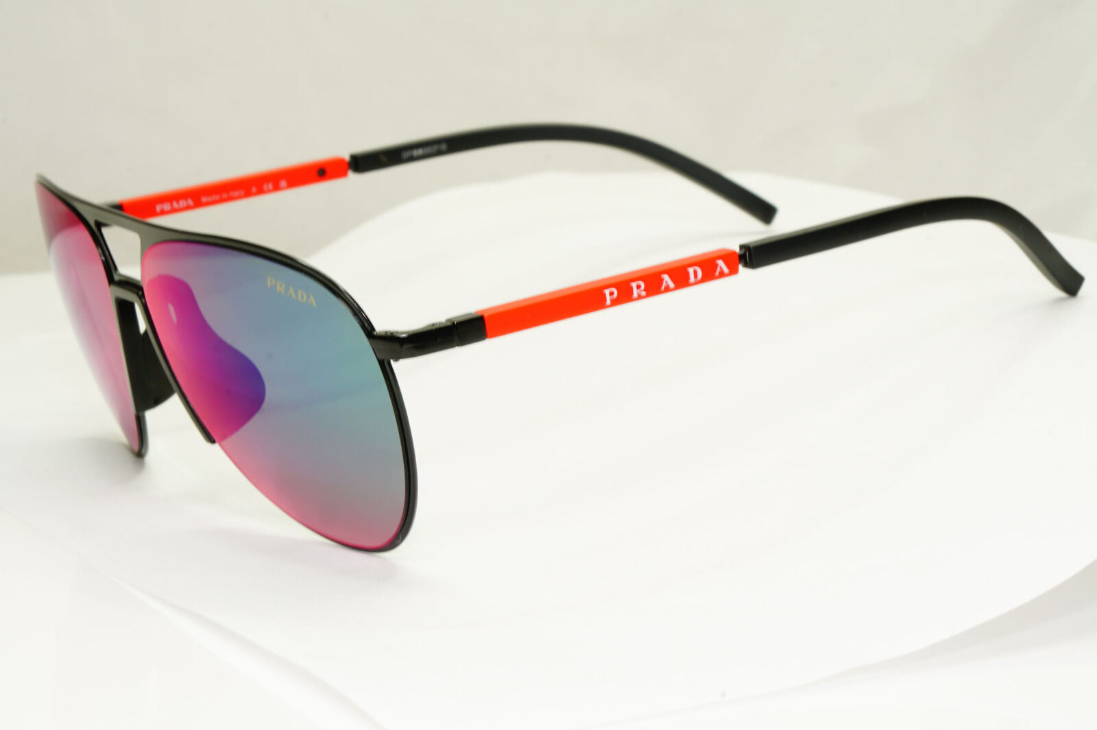 Prada Sunglasses Pilot Mirror Grey Blue Red Chameleon PS51XS SPS 51X 1BO-01M