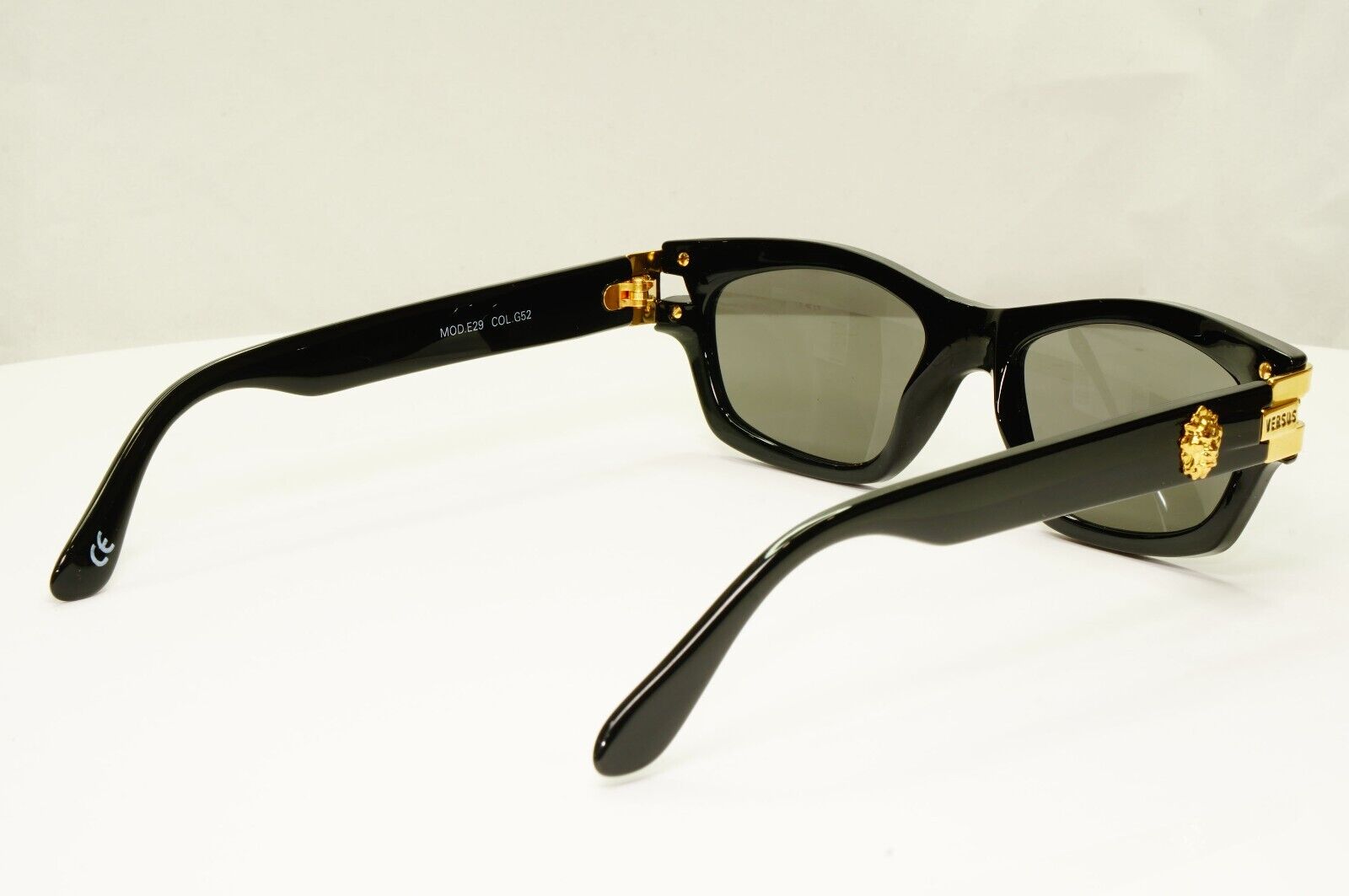 Versus by Gianni Versace 1996 Sunglasses Gold Lion Black MOD E29 COL G52 [A]