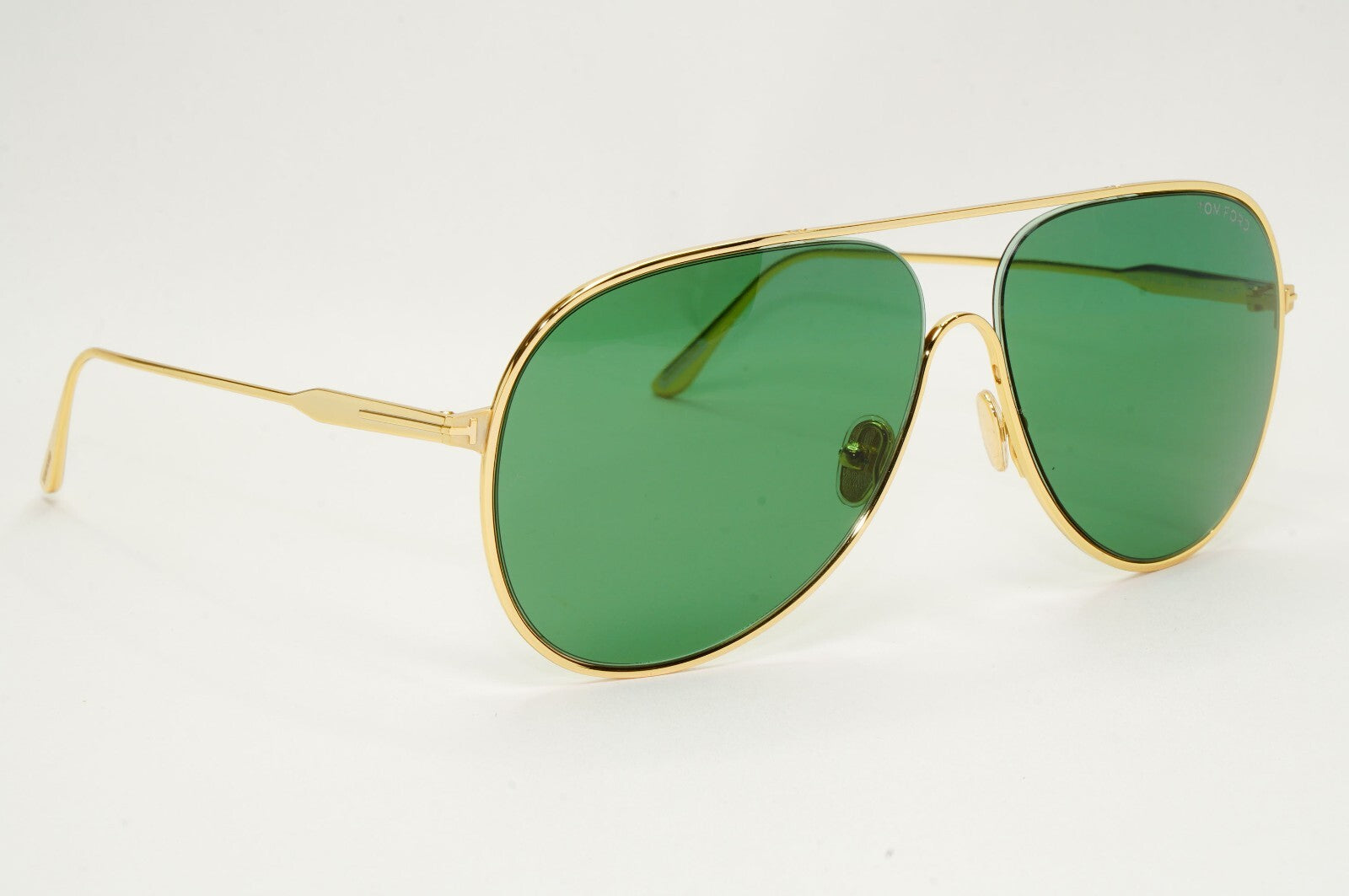 Tom Ford Sunglasses Alec Gold Green Metal Pilot Large FT0824 TF 824 30N 62mm A