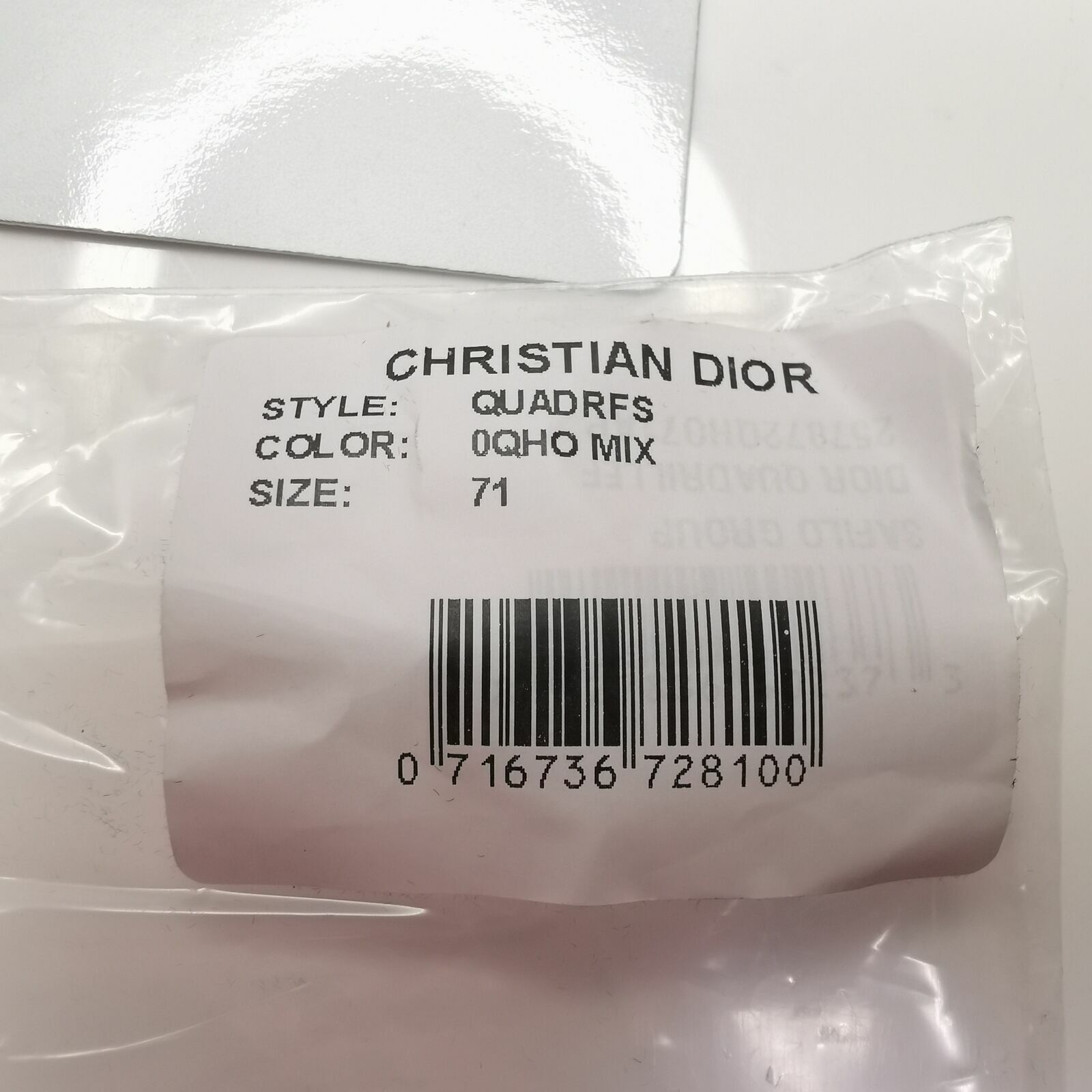Dior Quadrille Black Large Sunglasses Womens Square Black Mesh Grey F QHOAP