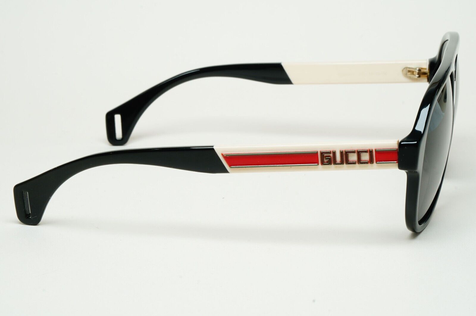 Gucci Sunglasses 2019 Black Pilot Red Green Letters GG0463S 002 58mm 280125