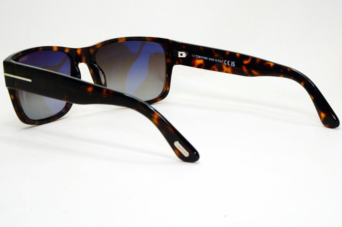 Tom Ford Sunglasses Mason Brown Tortoiseshell Grey Square FT0445 TF 445 52B 58mm