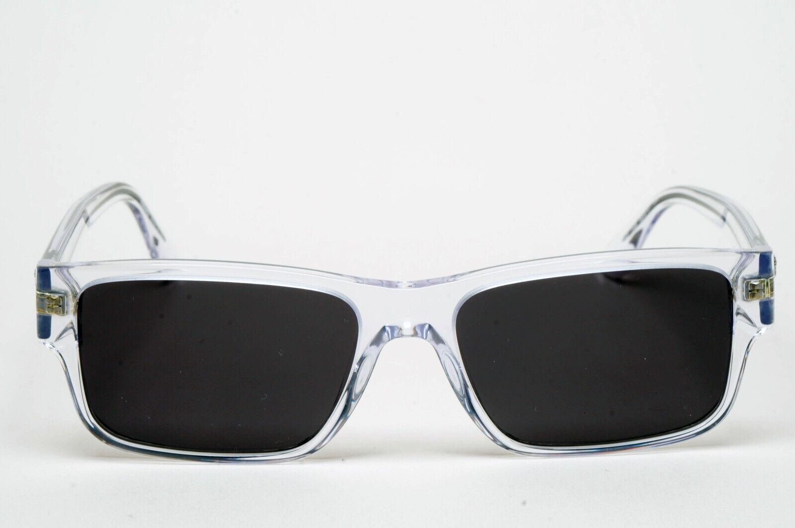 Versace Sunglasses Black Crystal Transparent Medusa Square MOD VE 3342 148 55mm