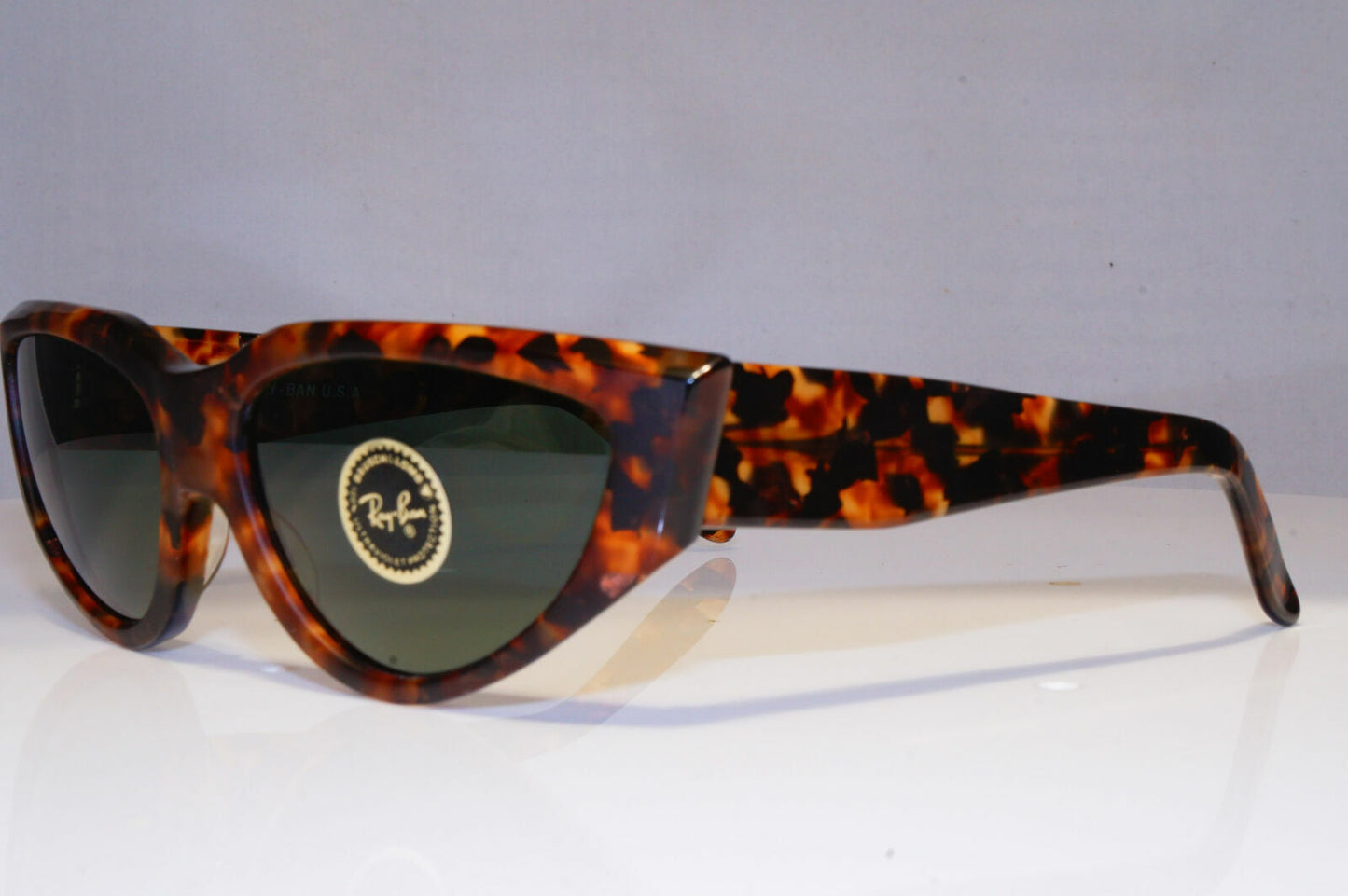 Authentic Bausch & Lomb Ray-Ban Vintage 1983 Onyx Hipster Sunglasses Brown W0804