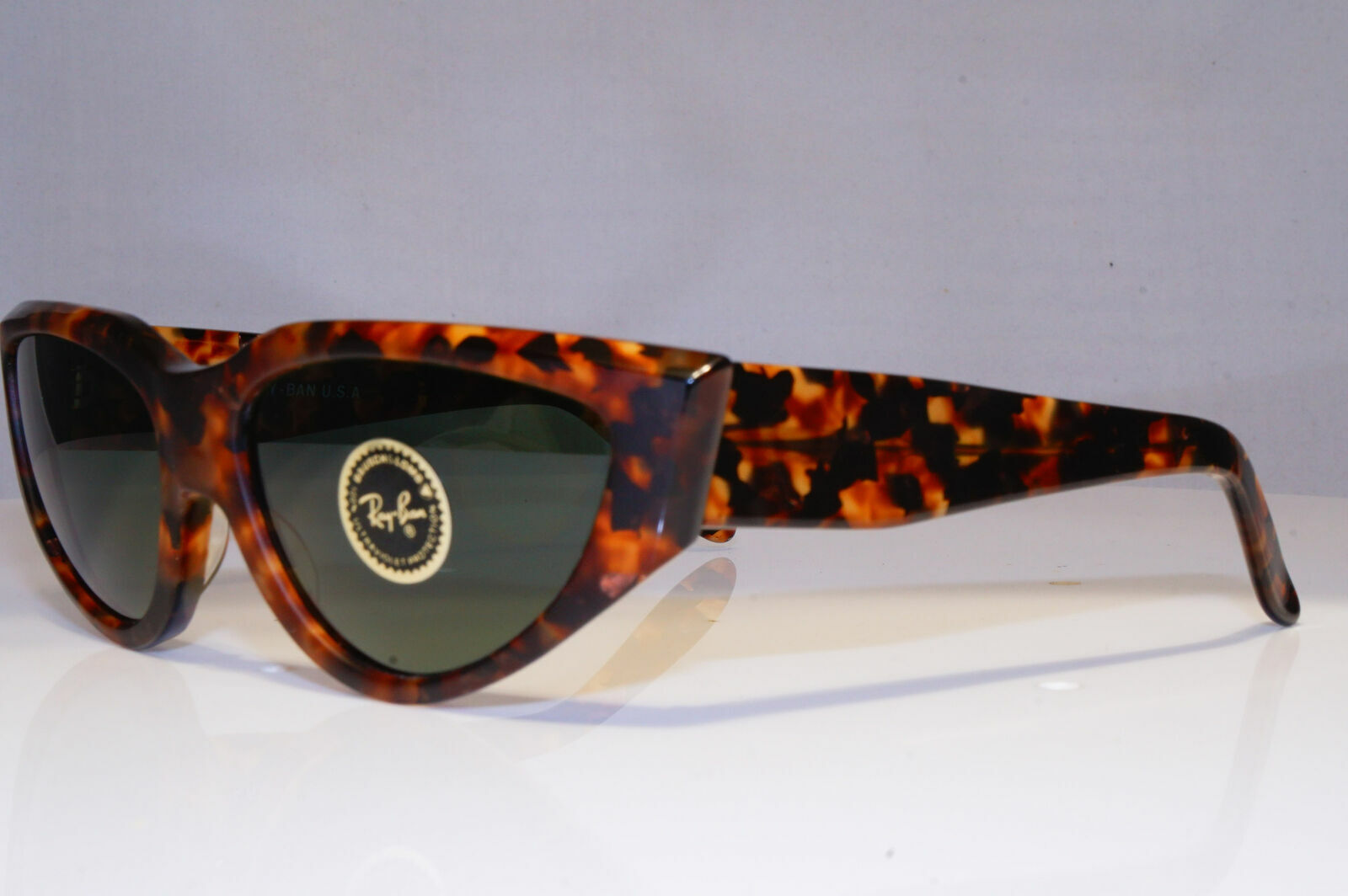Authentic Bausch & Lomb Ray-Ban Vintage 1983 Onyx Hipster Sunglasses Brown W0804